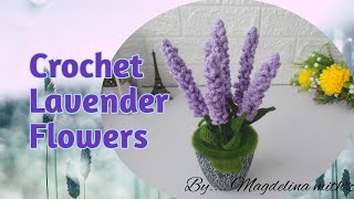 Crochet Lavender flower / Toturial Mengait Bunga Lavender