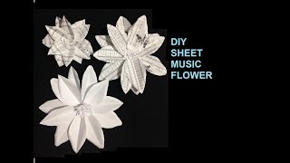 MUSIC SHEET FLOWER, for Christmas and Wedding Decor, & Filligree Ornaments