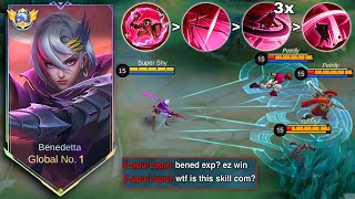 LAPU-LAPU CAN’T ESCAPE FROM THIS COMBO! | BENEDETTA EMBLEM AND BUILD 2024 - MOBILE LEGENDS