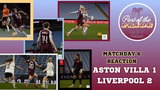 Matchday 6 Reaction - Defeat to Liverpool at Villa Park