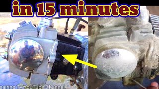 How to clean motorcycle head in 15 minutes just 50 rupees only 100% work||bike repairing tv