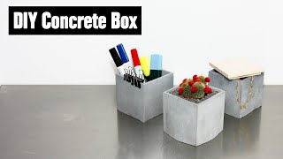 DIY Concrete Box