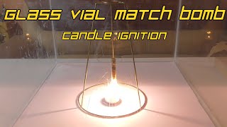 Glass Vial Match Bomb - Candle Ignition