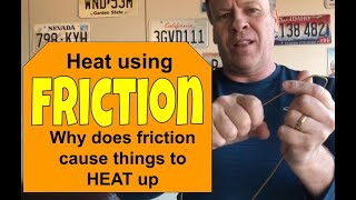 HEAT using Friction - Science Experiment (Thermodynamics with a hanger)