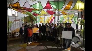 Alumnos de Arquitectura revitalizan espacios con materiales reciclables