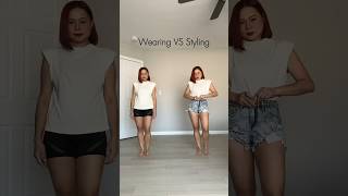 Wearing VS Styling - Cream Top 🤍 #shorts