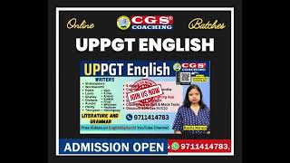 TGT English New Batch as per New Syllabus of DSSSB 2024