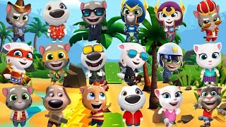 Talking Tom Gold Run all 18 characters