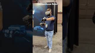 SenseGlove Nova Haptic Force Feedback Gloves for Quest VR at AWE2021