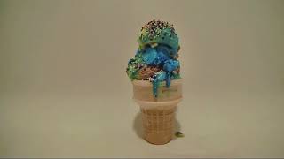 Melting Ice Cream Time Lapse Video - VERSION 2