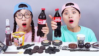 Thạch sô cô la tráng miệng đen Mukbang DONA