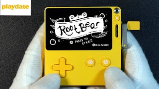 Root Bear Panic Playdate Handheld Gameplay