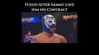 Fuego Can't contain his Joy after getting his #AEW Contract