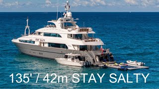 TOUR the SuperYacht 135’ / 42m Horizon STAY SALTY. Charter at $145,000 A Week!