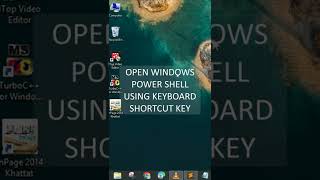 How to open Power Shell #shorts #shortcuts