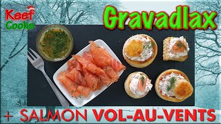 Gravadlax Cured Salmon | Vol Au Vents