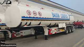 2021 new style 3 axles customize volume aluminum fuel tanker trailer on sale