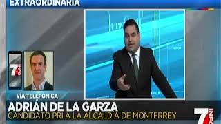 Entrevista en Info 7 TV Azteca, Adrián de la Garza 24/12/2018