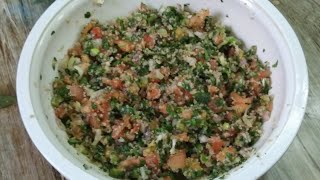 ተቦላ ሰላጣ  meddle Eastern recipe salad ramadan special tebola