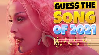 Guess the Song of 2021 - Top Popular Song Guessing Quiz - Music Quiz Games 2022