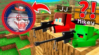 Why Mikey and JJ Hunting on Frankie The Magician Rabbit in Minecraft !? - Maizen