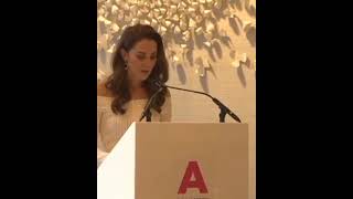 The Duchess of Cambridge at action on addiction gala dinner in June 2019 video