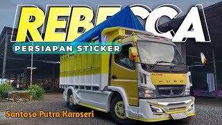 Otw stiker Rebecca Konsep Full modif Santoso putra karoseri#santoso putra karoseri#rebecca konsep