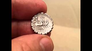 C. Naevius Balbus. 79 BC. AR Serrate Denarius