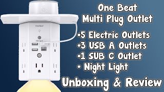 One Beat: Smart Multi Plug Outlet with USB Ports & Night Light Unboxing