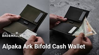 Обзор компактного кошелька Alpaka Ark Bifold Cash Wallet