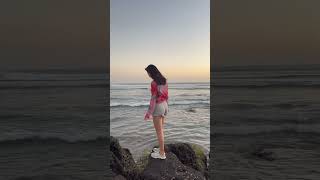 Feeling the sunset and sea breeze at Canggu Beach Bali indonesia