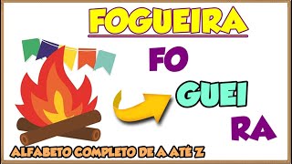 Aprendendo a FORMAR palavras e LER de A a Z║Alfabetização para Crianças║Ensinando o ALFABETO