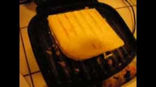 making  pizza on a george foreman grill