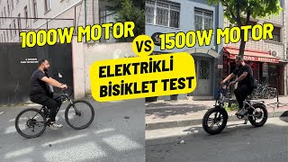 1000W ile 1500w Elektrikli Bisiklet Sürüş Testi Yaptık- Pilli Bisiklet