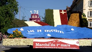 Char du 175e présenté lors du corso fleuri de la Fête des Vendanges 2023