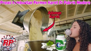 Proses Pembuatan Permen Karet Bebas Gula Menggunakan Mesin Di Pabrik Modern