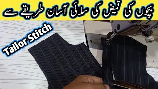 Kurta Stylish Boy Shirt Stitching Easy Method || Tailor Tips