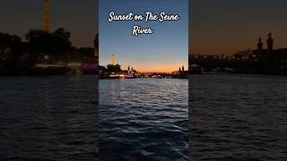 Sunset in Paris #short #sunset #River cruise paris