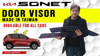 KIA SONET || DOOR VISORS || BEST KIA SONET ACCESSORIES || CALL - 9953583123 | AUTOGLAM