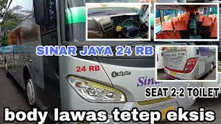 REVIEW SINGKAT SINAR JAYA 24 RB || Livery lawas tetap eksis BODY ADIPUTRO JETBUS HD!!sepion balap