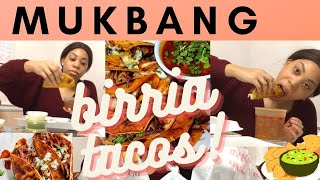 Birria Tacos w/ Consomé | Mukbang