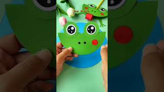 DIY Frog #shorts #diy #frog #satisfyingvideo #papersdiy