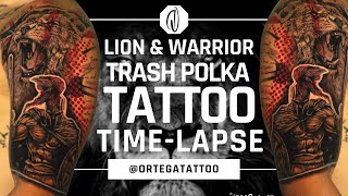 TRASH POLKA TATTOO TIME-LAPSE #004 | SPARTAN WARRIOR