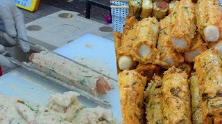 Korean Street Food - Fish Cake Bar with Cheese, Sausage