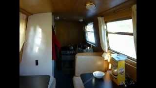 Inside narrowboat at Castleford September 2012