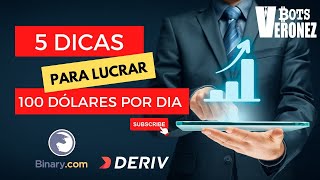 COM ESSAS DICAS VOCÊ VAI FAZER 500 REAIS POR DIA TRANQUILAMENTE NA BINARY / DERIV  -- ALAVANCAGEM