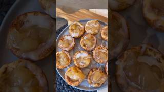 CINNAMON ROLL APPLE PIE CUPS!🍎🥧 #easydessert #twoingredient #recipe