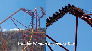 Coaster Vlog #39 Wonder Woman Reopening Day at Six Flags Fiesta Texas