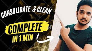 Consolidate and Clean Multiple Excel Sheets in 1 min Learn by Tauseef @letsstartlearning3960