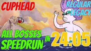 [Former World Record] All Bosses - 24:05 - Legacy, Regular, Solo - Cuphead